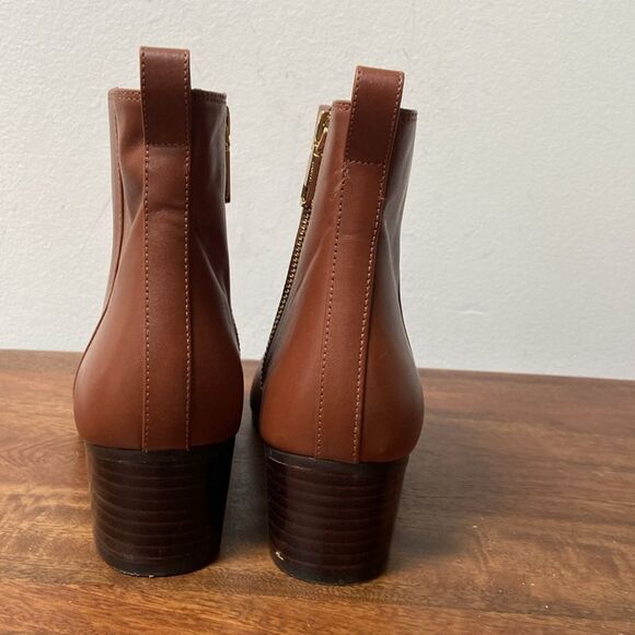 Talbots Brown Leather Chelsea Ankle Boots - Picture 5 of 13